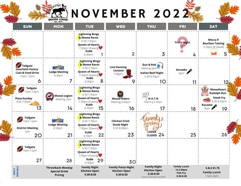 Ruskin Moose Lodge Calendar Of Events